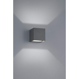 Trio Leuchten Adaja 226860242 LED Außen Wandleuchte, Aluminium, 2 x 3 Watt, Anthrazit