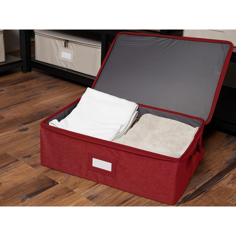 Covermates Keepsakes Zip-Top Storage Box Set, 3 Pack Heavy Duty