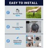 SHONELIGHTING Solar Deck Lights, IP67 Waterproof Pool Lights, Anti-Slip&Trip Super