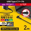 Elecom DC-PDF20BK Charging Cable for Toshiba/Fujitsu/NEC PC Type C &