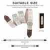Nefelibata Guitar Strap, Jacquard Embroidery Cotton Guitar Straps with Crazy