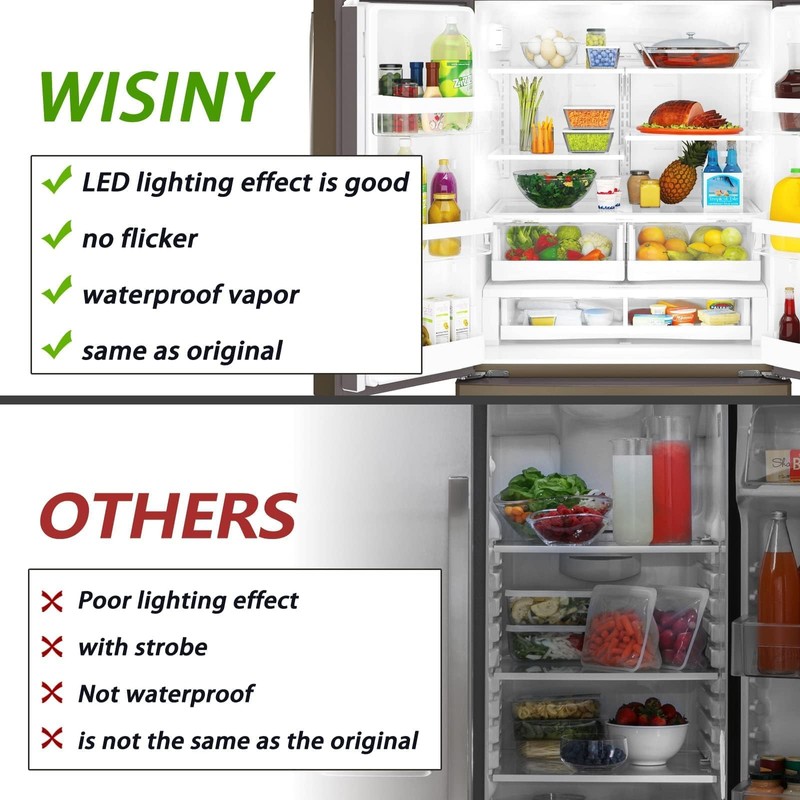 WISINY WR55X11132 WR55X25754 led Light Board Compatible for GE Refrigerator