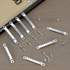 QWORK Sawtooth Hangers Large with Screws, 100 Pcs, Steel with