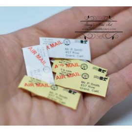 SMA 1:12 Dollhouse Miniature Letters 6 PC/Miniature Office AZ G8122