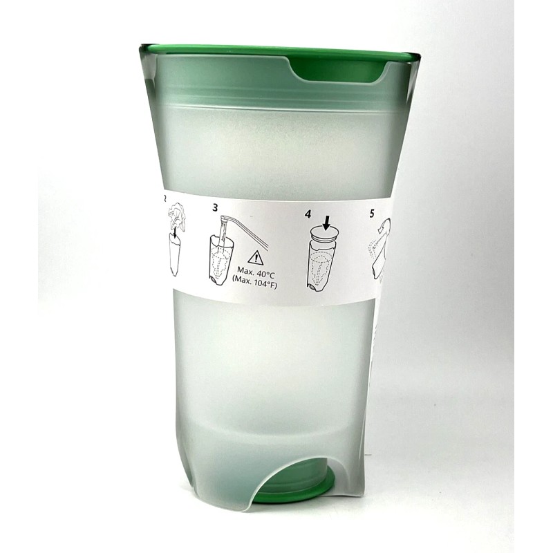 IKEA New Ikea UPPFYLLD Salad shaker with strainer, bright green/clear,