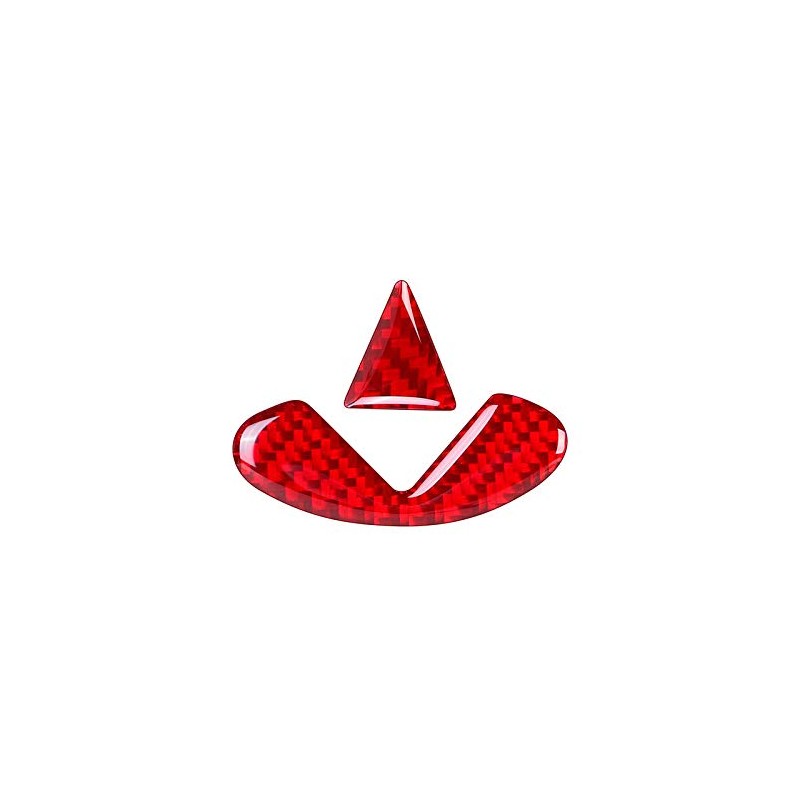 QianBao Compatible with Carbon Fiber Steering Wheel Logo Decoration Interior