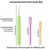 WILLBOND Knitting Loom Hooks, Crochet Hook Set, 6 Pcs Green