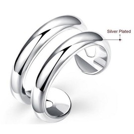 Boowhol Women's Flower Ring Opening Partnership Rings Fashion Ring Engagement Ring Women's Silver 925 Classic Silver Ring, Silver