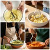 Stainless Steel Potato Masher, Labor-Saving Heavy Duty Potato Ricer,