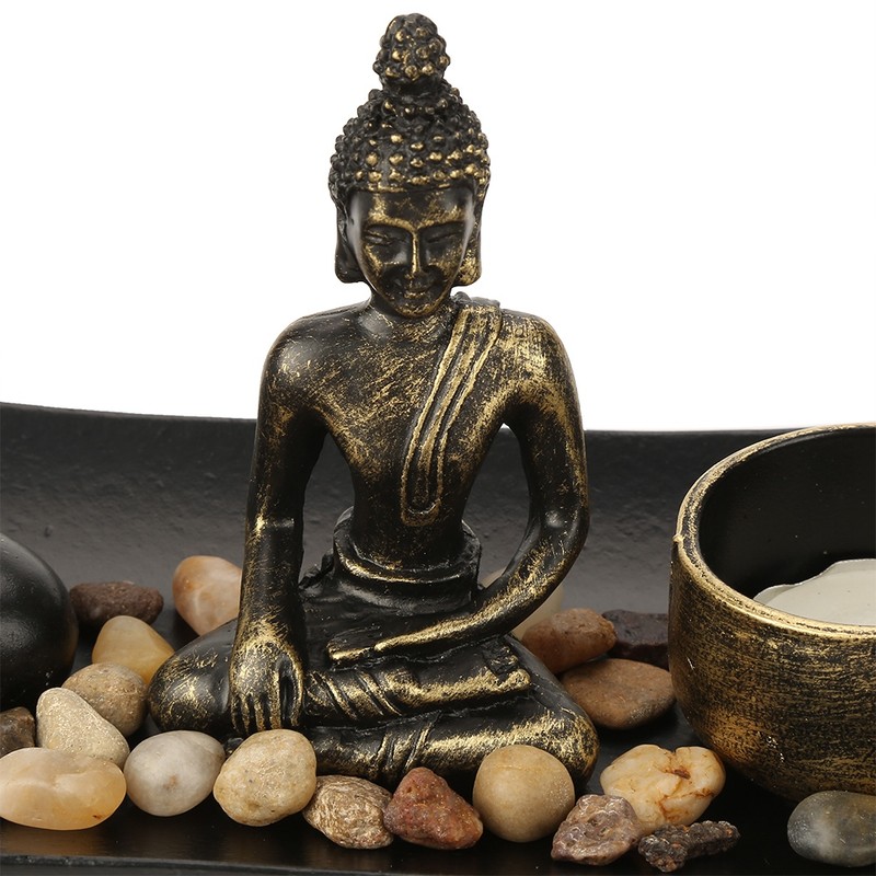 1 set Zen Buddhism Candlestick Incense Holder Furnishing Articles for