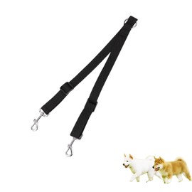 Double Dog Lead Double Dog Lead For Walking 2 Dogs No Tangle Adjustable Double Pet Trainer Lead No Tangle 360°Rotation Dog Leash Double Dog Lead Double Ended Lead For Dogs