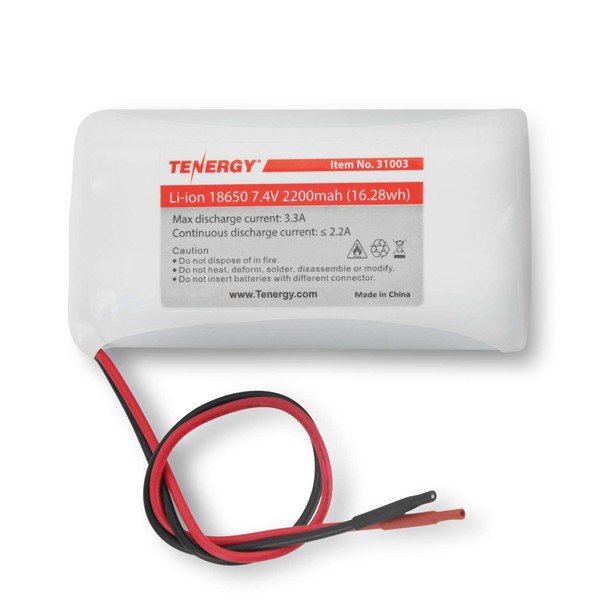 Tenergy 7.4V Li-ion 2200mAh Rechargeable Battery Module with PCB