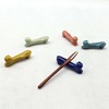 Dalsalt cute ceramic chopstick spoon stand dog cat spoon rest
