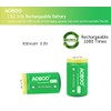 AOBOO Cr2 3V 300Mah Camera Accessories CR2 Rechargeable Battery 2PCS