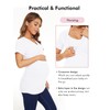 Liu & Qu Womens Maternity Nursing Tops Short Sleeve Breastfeeding