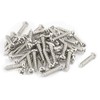 sourcingmap 100pcs M2.5 x 12mm Stainless Steel Phillips Pan Round