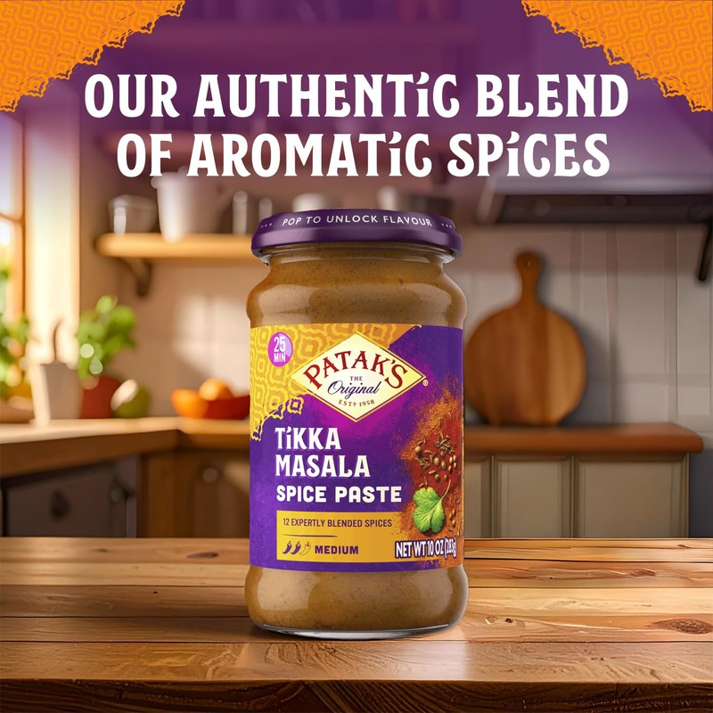 Patak’s Tikka Masala Spice Paste - Medium Indian Curry Paste
