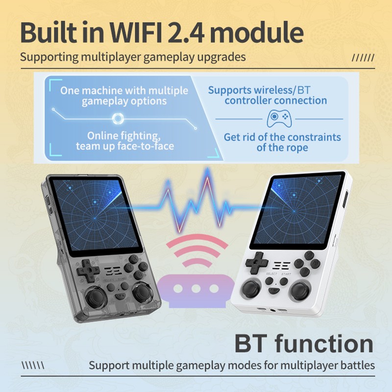 Powkiddy Handheld Game 4.0-inch IPS High-clear Screen, Open Source Game