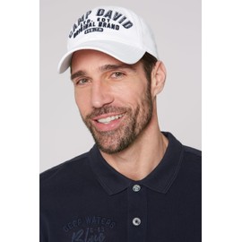 Camp David Men's Base Cap with Logo Artwork, Opticwhite, Unit size