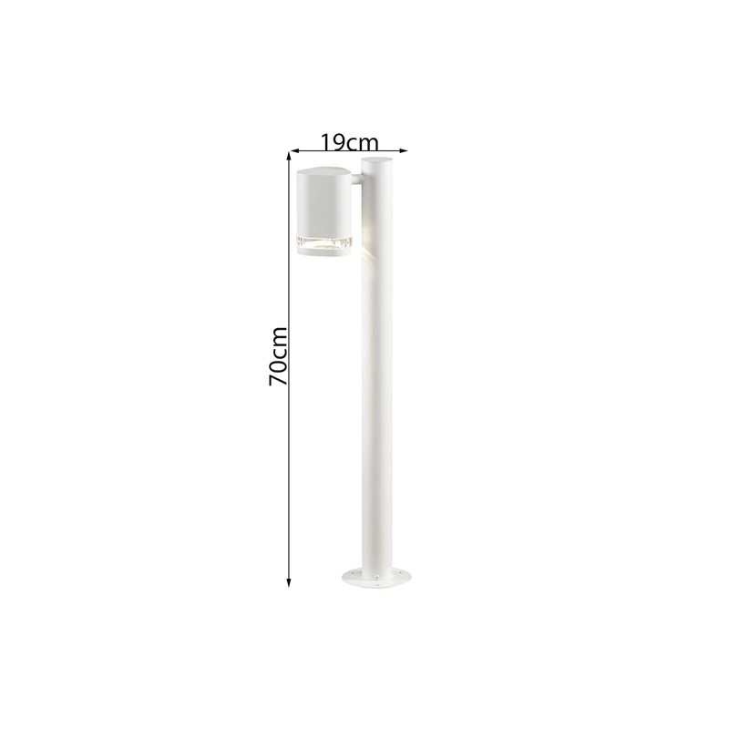 Set of 2 Aluminium Path Light Modena White, GU10, Height