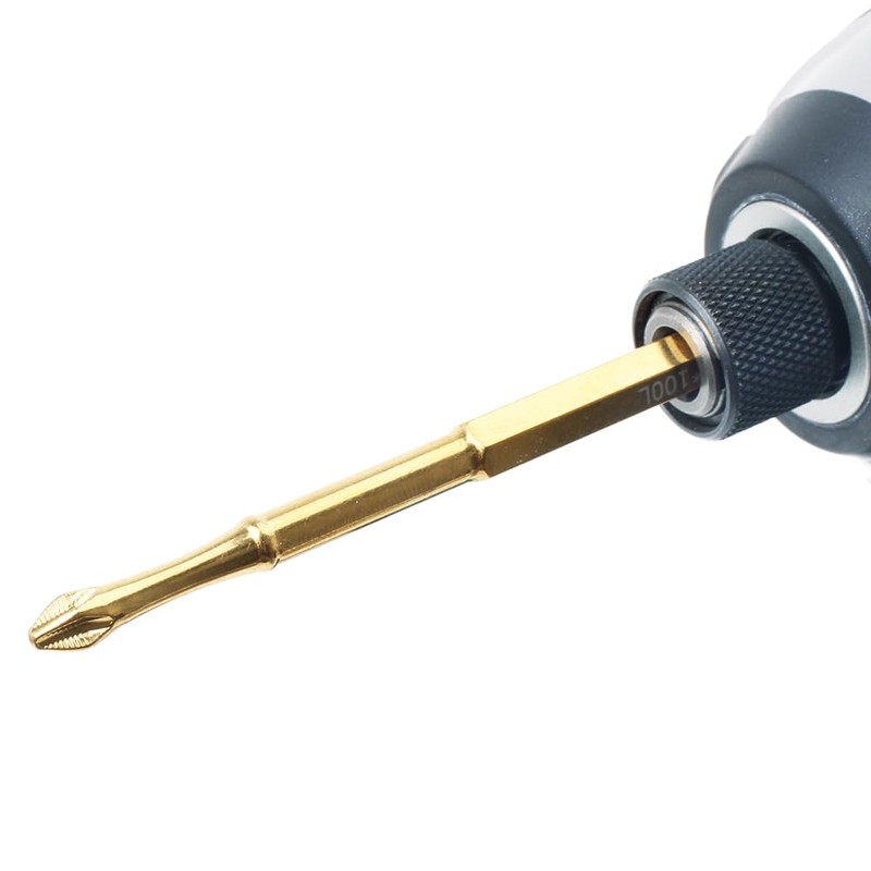 AUTOTOOLHOME 4 inch Titanium Coated Magnetic PH2 Anti Slip Screwdriver