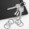 Key Rings, Sopito 100 PCS Flat Split Rings with Size