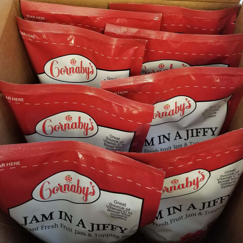 Cornabys Jam in a Jiffy, Instant, No-Cook, Freezer Jam Mix,