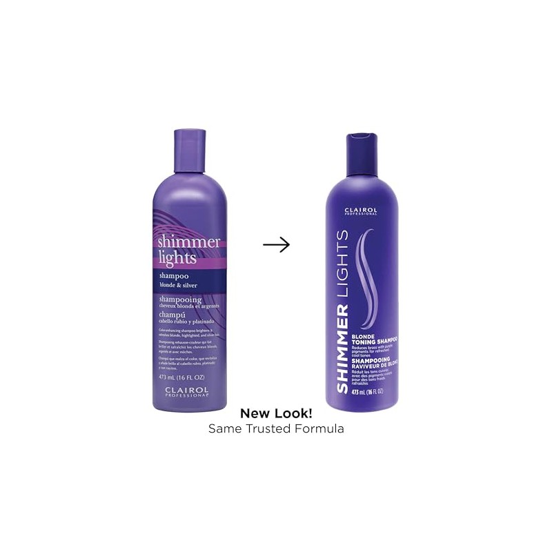 Clairol Shimmer Lights Blonde and Silver Shampoo Shampoo Unisex 16