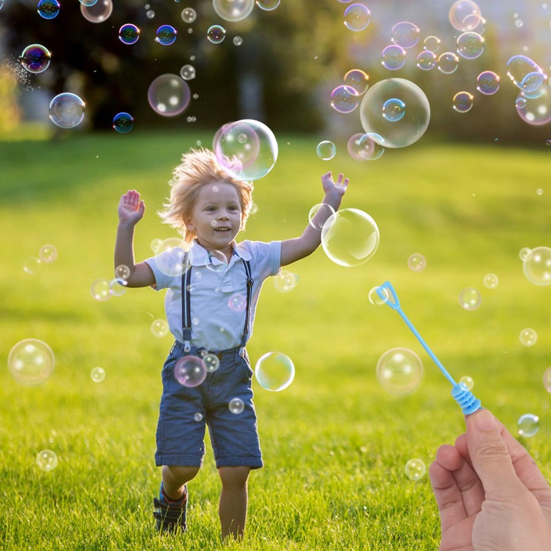 Volumoon Pack of 20 Mini Soap Bubbles Set, Bubble Wand