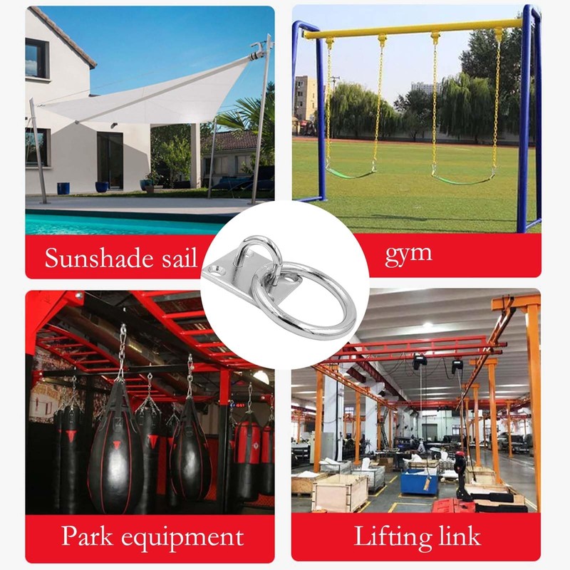 4 Pcs Tie Rings for Horses, Hay Nets for Horses,