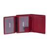 LEAS Small Mini Purse Genuine Leather, red
