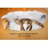 XxingSheep Extra Large Cat Tunnel Bed for Indoor Cats Peekaboo