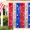 4th of July Decorations 3 Pack Foil Fringe Garland Tinsel