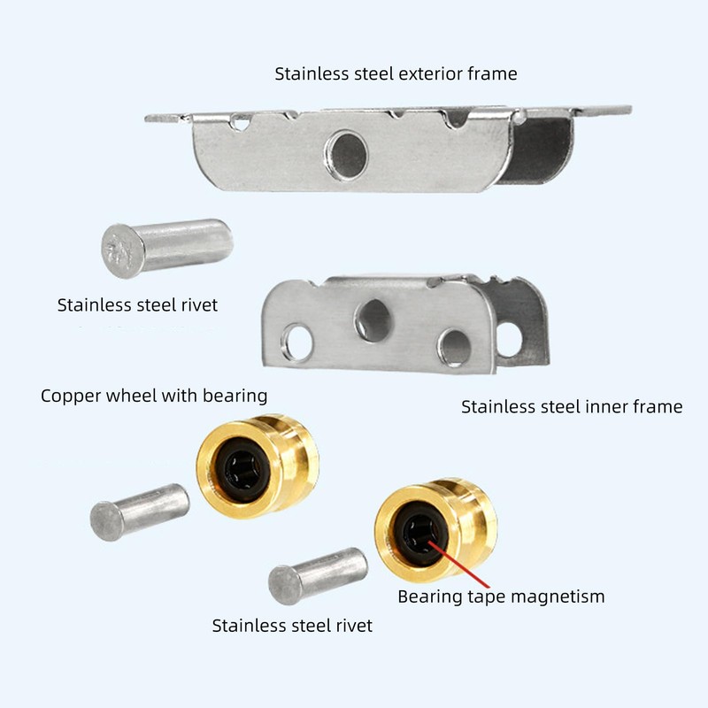Sliding Door Roller Roller Window Accessories Ball Bearing Stainless Steel