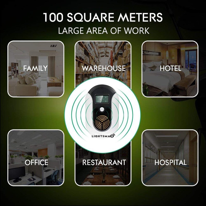 LIGHTSMAX DUAL MODE ULTRASONIC ELECTRO MAGNETIC PEST REPELLER INDOOR PLUG