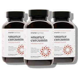 High Absorption Vegan Curcumin Softgels with Black Seed Oil & Ginger
