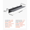 VEVOR Balcony Hanging Table, 59 x 12 inch, Outdoor Balcony