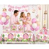 Yingoto 213pcs Oink Baa Moo Im Two Party Decorations for