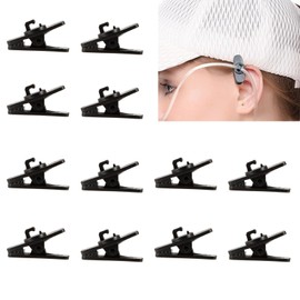 LJHYSD 12 PCS Oxygen Tube Clips, Hose Holder Clips, Ear Protectors for Oxygen Tubing for Hats Caps Nasal Oxygen Tube Supplier Oxygen Cannula Holder Accessories, Oxygen Tubing Accessories
