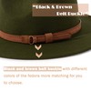 Lisianthus Men & Women Vintage Wide Brim Fedora Hat with