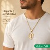 Collar Virgen Guadalupe Plata 925 Oro 14k Tricolor Regalo