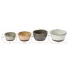 Stoneware Bowls with Reactive Glaze Finish, Set of 4