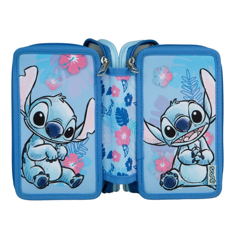 Scooli - Tripledecker Stitch - Filled pencil case with high-quality