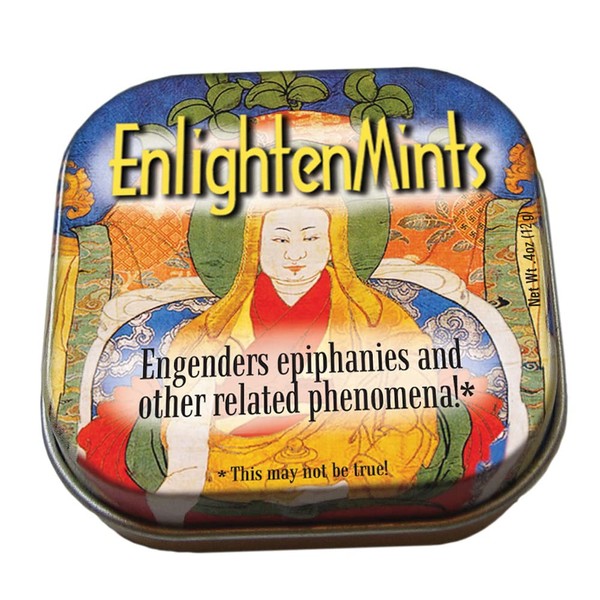 The Unemployed Philosophers Guild Enlighten Mints - 1 Small Tin 1.75 x 1.75