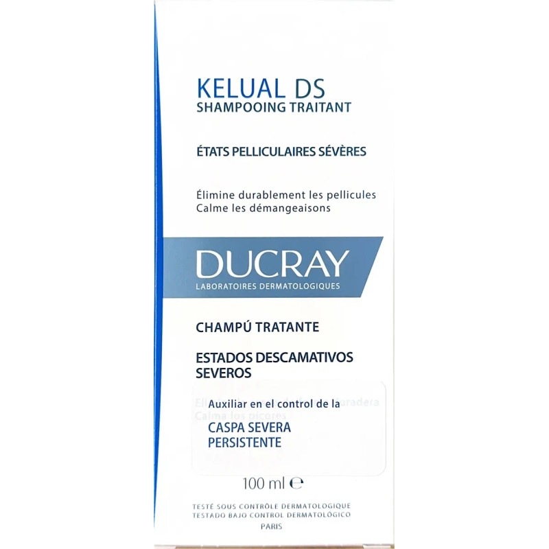 Kelual Ds Shampoo Auxiliar Tratante Anticaspa 100 Ml Ducray
