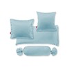 Fleuresse Maco Satin Cushion Cover Plain Colours Turquoise 6058 Size