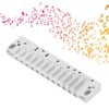 Harmonica Comb Part 12Hole Chromatic Scale Comb Frosted Silver Lightweight