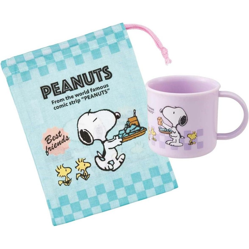 Skater KE4AAG-A Antibacterial Cup, 6.8 fl oz (200 ml), Snoopy