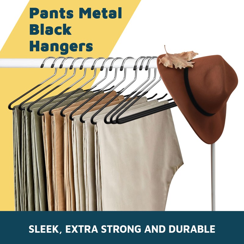 Lifemaster Metal Pants Hanger Set - 30 Pieces Elegant Non-Slip