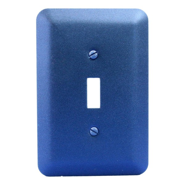 Leviton 1G Jumbo Metallic Blue Switch Cover Oversize Toggle Wall